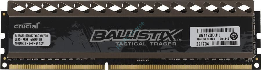 Оперативная память 8Gb Crucial Ballistix Tactical Tracer BLT8G3D1608DT2TXRGCEU DDR3 1600 DIMM CL8 фото 1 — HTPC-Home.ru Оперативная память 8Gb Crucial Ballistix Tactical Tracer BLT8G3D1608DT2TXRGCEU DDR3 1600 DIMM CL8 фото 1 — HTPC-Home.ru