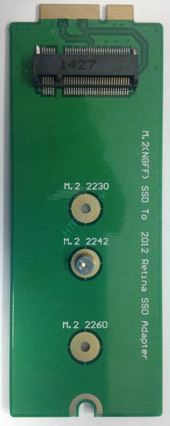 Переходник жесткого диска Sintech Electronic M.2 (NGFF) SSD as SSD 26 Pin of 2012 MacBook PRO Retina (ST-M2PRO) — HTPC-Home.ru