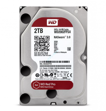 Жесткий диск 2Tb SATA Western Digital Red Pro WD2002FFSX 3.5" 7200rpm 64Mb