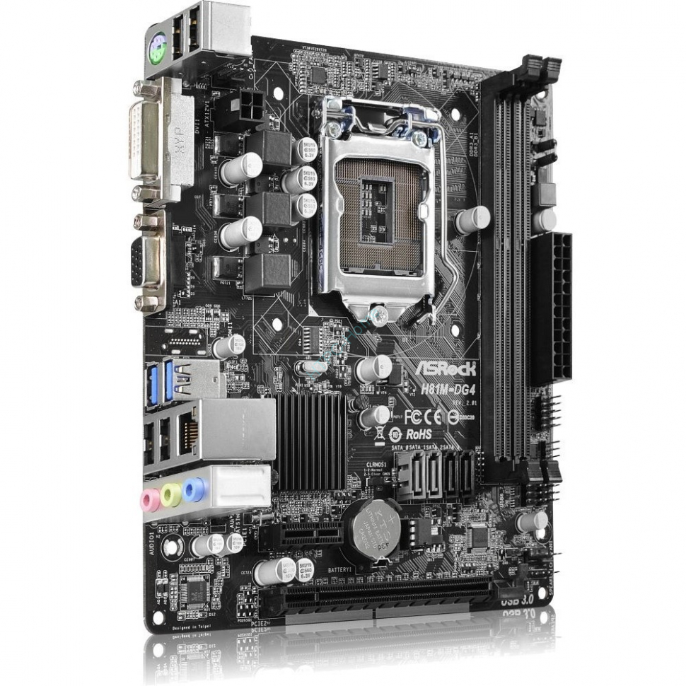 ASRock H81M-DG4 (RET) LGA1150 < H81 > MicroATX  фото 1 — HTPC-Home.ru