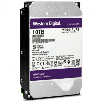 Жесткий диск 10 Tb Western Digital Purple WD101PURZ 3.5" 7200rpm 256Mb