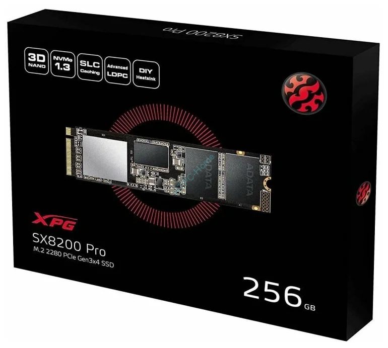 Твердотельный накопитель 256GB ADATA XPG SX8200 Pro ASX8200PNP-256GT-C фото 1 — HTPC-Home.ru