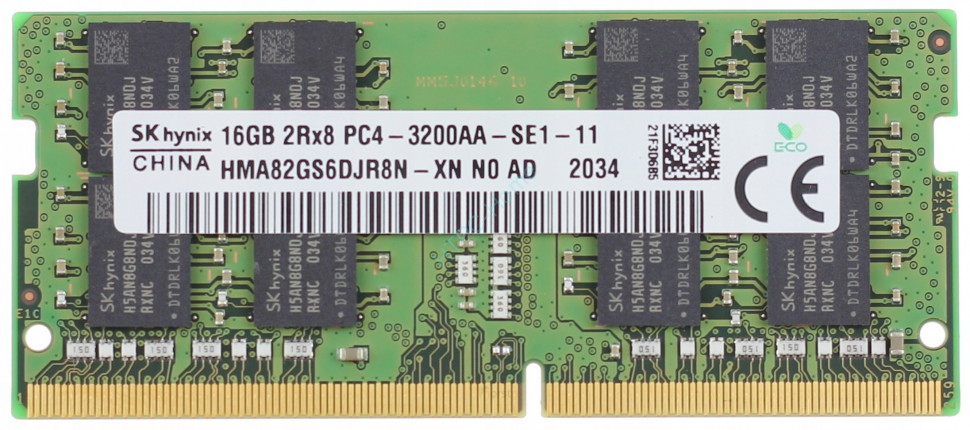 Оперативная память 16Gb Hynix HMA82GS6DJR8N-XN DDR4 3200 SODIMM  фото 1 — HTPC-Home.ru