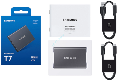 Внешний SSD 4Тб Samsung T7 Portable серый MU-PC4T0T &mdash; HTPC-Home.ru