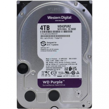 Жесткий диск 4Tb Western Digital Purple WD43PURZ 3.5&quot; 5400rpm 256Mb — HTPC-Home.ru