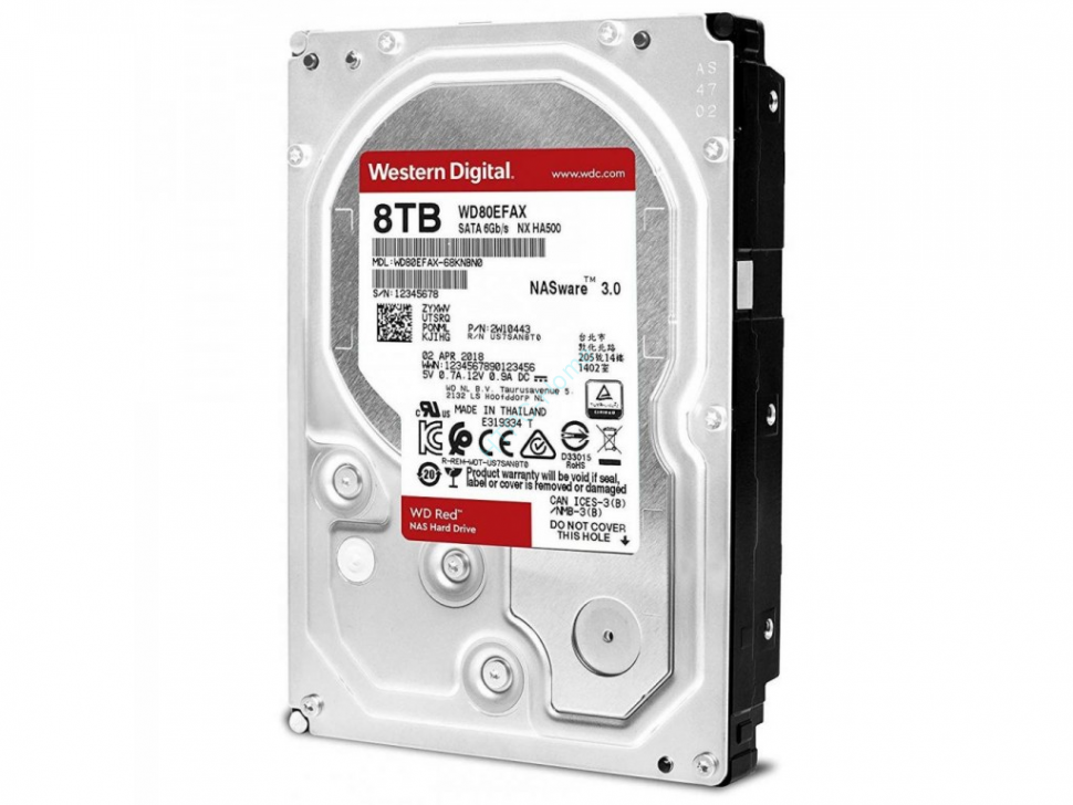 Жесткий диск 8TB Western Digital WD Red WD80EFAX фото 1 — HTPC-Home.ru