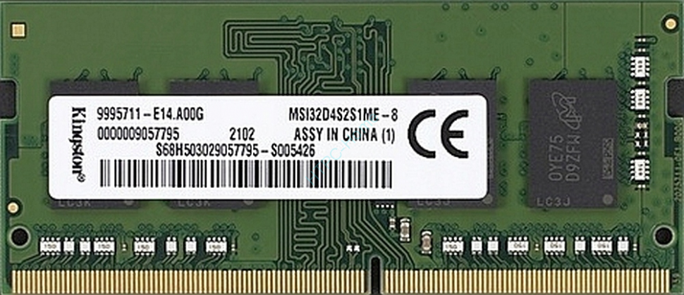 Оперативная память 8Gb Kingston MSI32D4S2S1ME-8 DDR4 3200 SO-DIMM фото 1 — HTPC-Home.ru