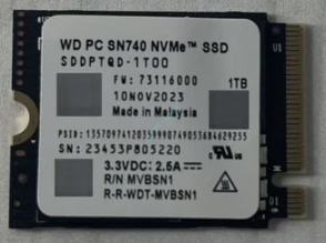 SSD 1Тб Western Digital SN740 SDDPTQD-1T00 OEM PCI-E Gen4 x4 2230  фото 1 — HTPC-Home.ru