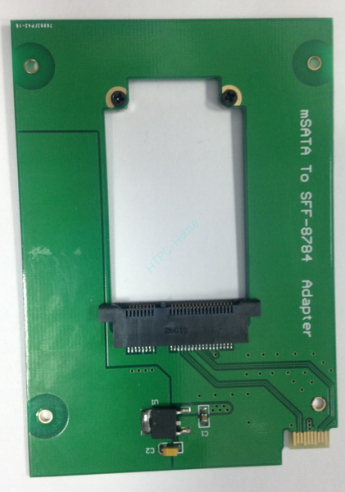 Переходник жесткого диска Sintech Electronic mini PCI-E mSATA SSD as WD Blue UltraSlim WD5000MPCK, SFF-8784 (ST-MS8784)