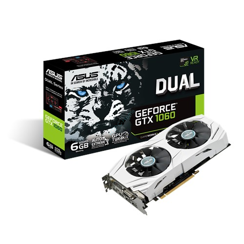 Видеокарта 6144Mb ASUS GeForce GTX 1060 DUAL-GTX1060-6G фото 1 — HTPC-Home.ru
