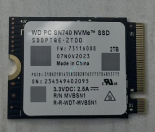 SSD 2Тб Western Digital SN740 SDDPTQE-2T00 PCI-E Gen4 x4 2230  фото 1 — HTPC-Home.ru