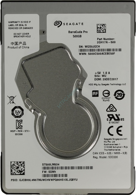 Жесткий диск 500Gb SATA Seagate Barracuda Pro ST500LM034 2.5" 7200rpm 128Mb фото 1 — HTPC-Home.ru