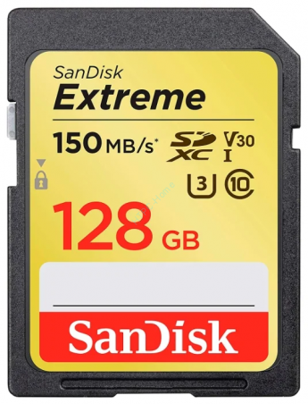 Карта памяти 128Gb SanDisk Extreme SDXC Class 10 SDSDXV5-128G-GNCIN