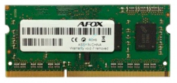 Оперативная память 4Gb AFOX AFSD34BK1P DDR3 1600 SODIMM
