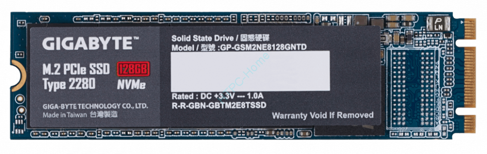 Твердотельный накопитель 256GB GIGABYTE M.2 PCIe SSD GP-GSM2NE8256GNTD фото 1 — HTPC-Home.ru