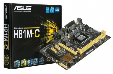ASUS H81M-C LGA1150 &lt; H81 &gt; PCI-E Dsub+DVI GbLAN SATA MicroATX 2DDR3 (OEM) — HTPC-Home.ru