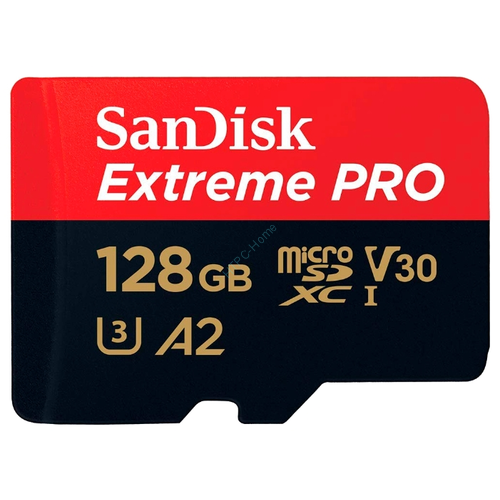 Карта памяти SanDisk Extreme Pro microSDXC V30 A2 128GB + SD adapter фото 1 — HTPC-Home.ru