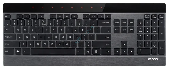 Клавиатура Rapoo Wireless Ultra-slim Touch Keyboard E9270P Black USB  фото 1 — HTPC-Home.ru