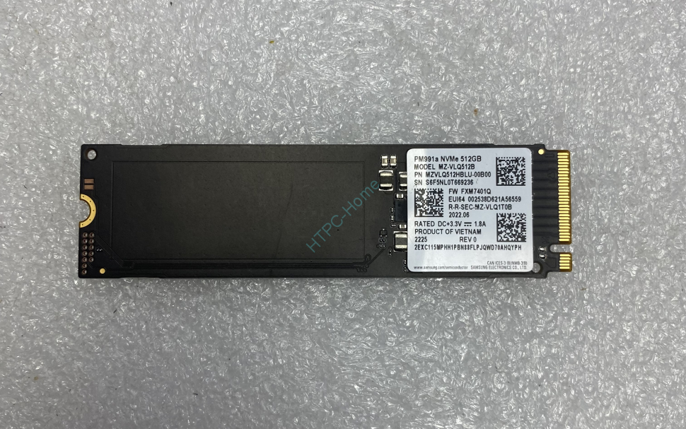 Твердотельный накопитель 512Gb Samsung PM991A MZ-VLQ512B 2280 PCI-E фото 1 — HTPC-Home.ru