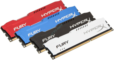 Оперативная память 8Gb Kingston HyperX Fury HX318C10FB/8  DDR3 1866 DIMM CL10 &mdash; HTPC-Home.ru