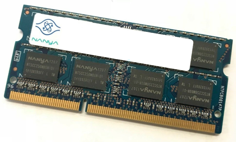 Оперативная память 4Gb Nanya NT4GC64B8HG0NS DDR3 1333 SODIMM 16chip ...