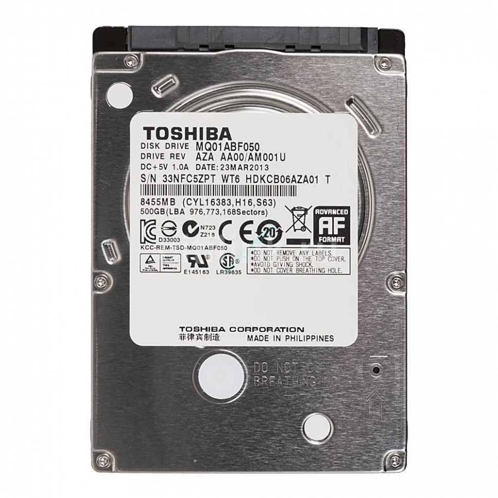 Жесткий диск 500Gb SATA TOSHIBA MQ01ABF050 2.5" 5400rpm 8Mb фото 1 — HTPC-Home.ru