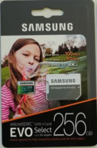 Карта памяти 256Gb MicroSD SAMSUNG EVO Select Class 10 