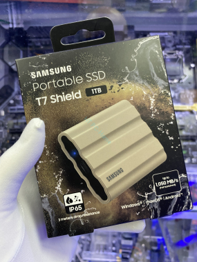 Внешний SSD 1Tb Samsung T7 Shield бежевый MU-PE1T0K/WW — HTPC-Home.ru