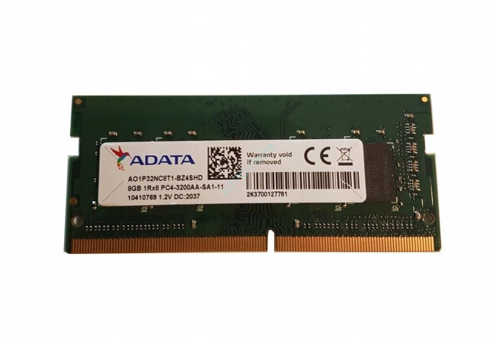 Модуль памяти 8GB ADATA AO1P32NC8T1-BZ4SHD DDR4 3200 SODIMM CL22  фото 1 — HTPC-Home.ru