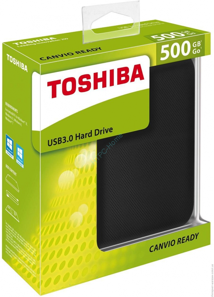 Внешний жесткий диск 500Gb Toshiba Canvio Ready HDTP205EK3AA Black USB3 ...