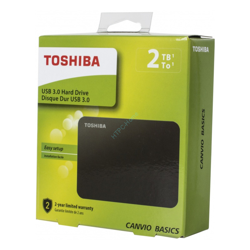 Внешний жесткий диск 2Tb Toshiba Canvio Basics HDTB420EK3AA Black USB3.0  фото 1 — HTPC-Home.ru