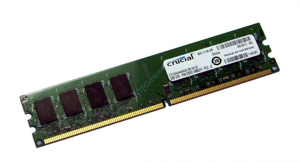 Оперативная память 2Gb Crucial CT25664AA800 DDR2 800MHz DIMM CL6  фото 1 — HTPC-Home.ru