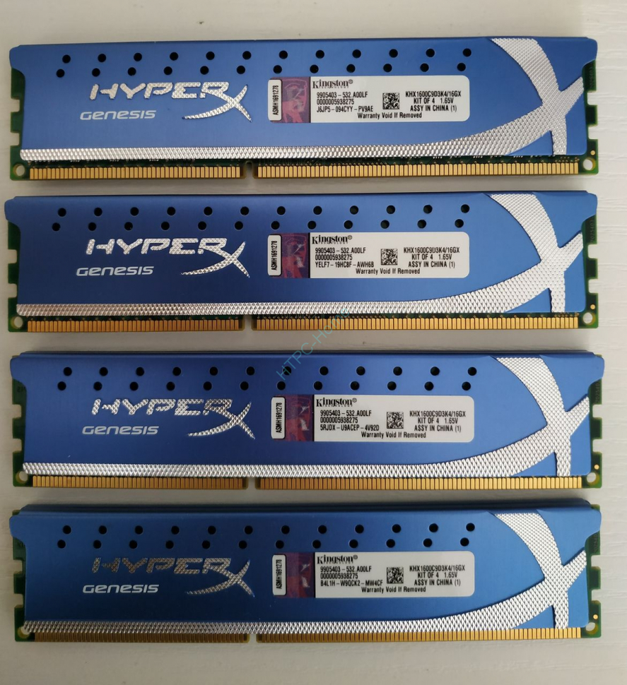 4Gbx4 Kingston Hyper DIMM  PC3-12800 1600MHz (KHX1600C9D3K4/16) фото 1 — HTPC-Home.ru