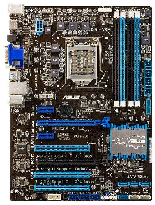 Материнская плата ASUS P8Z77-V LX фото 1 — HTPC-Home.ru