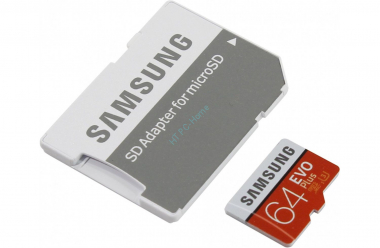Карта памяти 64Gb Samsung EVO PLUS Class 10 + adapter 100/60mbs / MB-MC64GA — HTPC-Home.ru