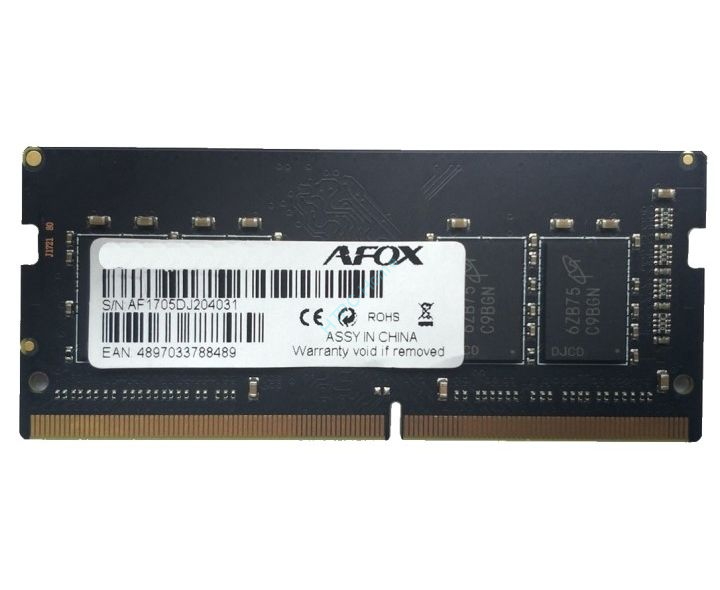 Оперативная память 8Gb AFOX AFSD48EH1P DDR4 2400 SODIMM  фото 1 &mdash; HTPC-Home.ru