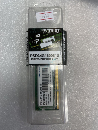 4Gb Patriot SODIMM PC3-12800 1600MHz (PSD34G160081S) — HTPC-Home.ru