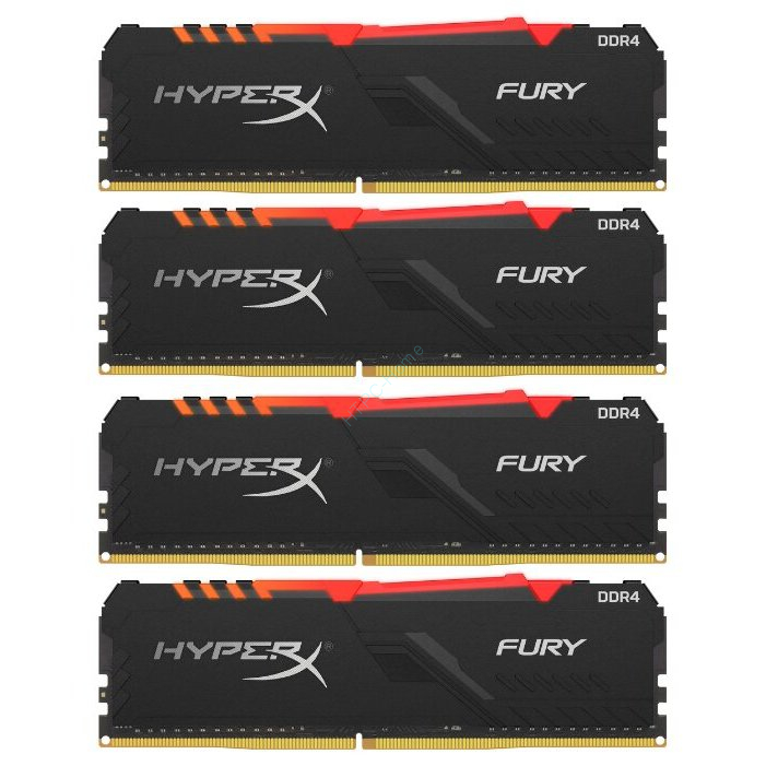 Оперативная память 8Gbx4 KIT HyperX HX424C15FB3AK4/32 Fury RGB DDR4 2400 DIMM фото 1 — HTPC-Home.ru