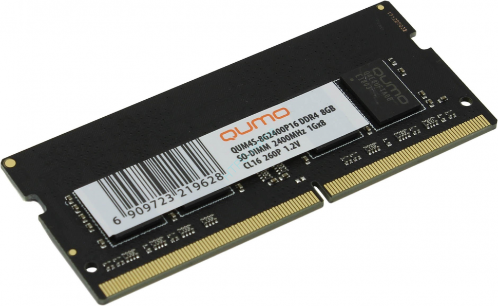 Модуль памяти 8Gb QUMO QUM4S-8G2400C16 DDR4 2400 SODIMM 2400 CL16 фото 1 — HTPC-Home.ru