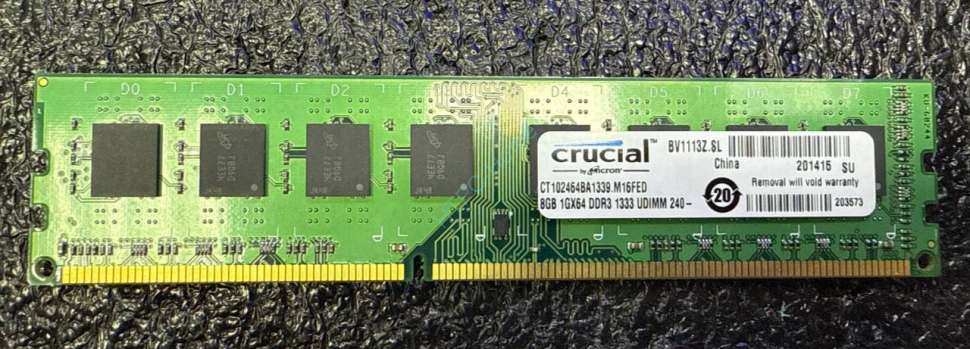 8Gb Crucial CT102464BA1339 DDR3 DIMM фото 1 — HTPC-Home.ru