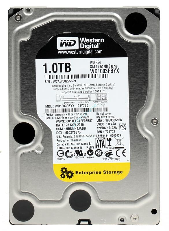 Жесткий диск 1Tb Western Digital RE4 WD1003FBYX 3.5"  фото 1 — HTPC-Home.ru