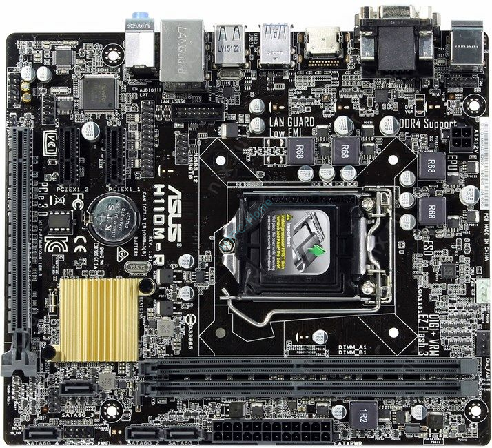 Материнская плата ASUS H110M-R/C/SI (RTL) LGA1151 , купить по цене 2 ...