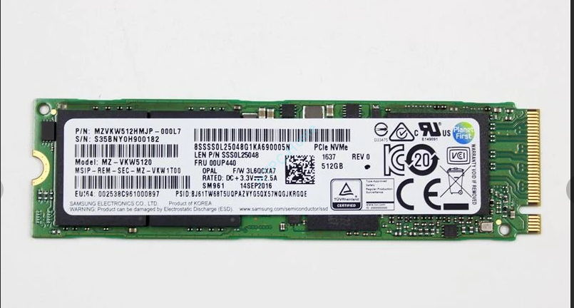 Твердотельный накопитель 512Gb Samsung PM961 MZVKW512HMJP PCI-E фото 1 — HTPC-Home.ru