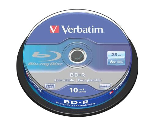 Verbatim BD-R 25 ГБ 6x скорость записываемых однослойная Blu-ray Disc шпиндель Pack 10 фото 1 — HTPC-Home.ru