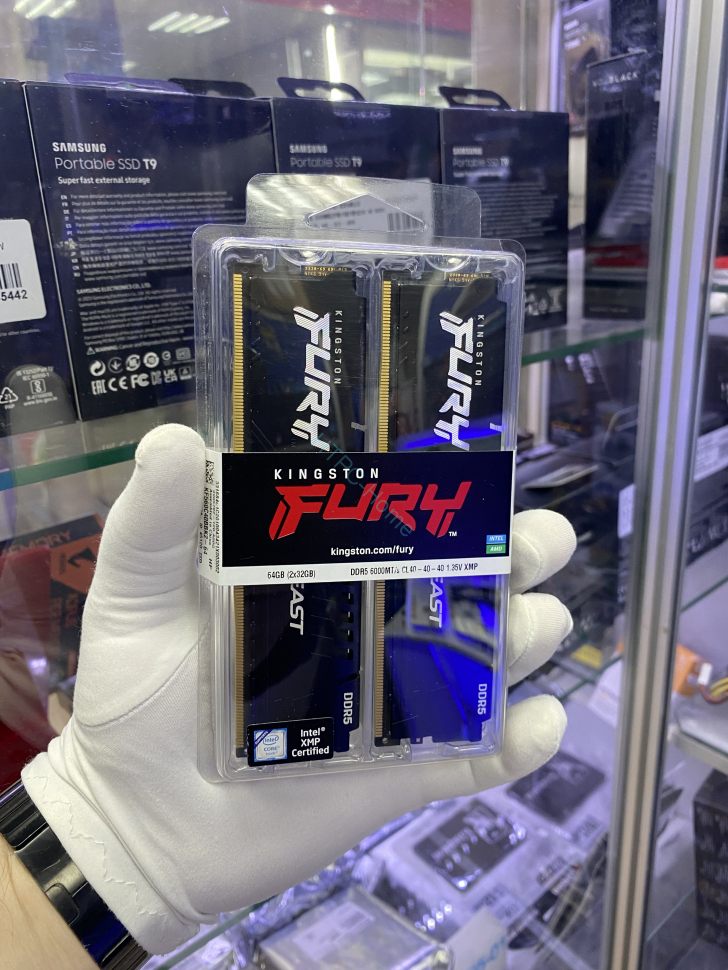 Оперативная память 32Gbx2 Kingston KF560C40BBK2-64 Fury Beast Black DDR5 DIMM 6000MHz PC-48000 CL40 фото 1 — HTPC-Home.ru