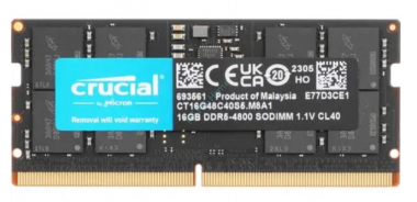 Оперативная память 16GB Crucial CT16G48C40S5 DDR5 4800 SODIMM CL40 — HTPC-Home.ru