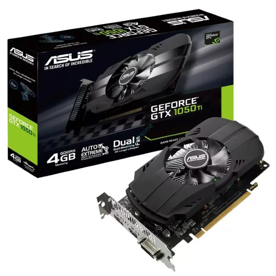 Видеокарта ASUS GTX1050Ti 4Gb PH-GTX1050TI-4G  фото 1 — HTPC-Home.ru