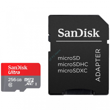 Карта памяти 256Gb SanDisk Ultra SDSQUAR-256G-GN6MA microSDXC UHS-I U1 Class10  — HTPC-Home.ru