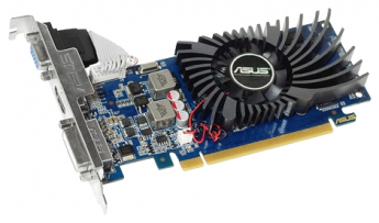 Видеокарта PCI 1Gb < PCI-E > DDR-3 ASUS GT610-1GD3-L (RTL) D-Sub+DVI+HDMI < GeForce GT610 >
