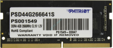 Оперативная память 4Gb Patriot PSD44G240082S DDR4 2400 DIMM — HTPC-Home.ru